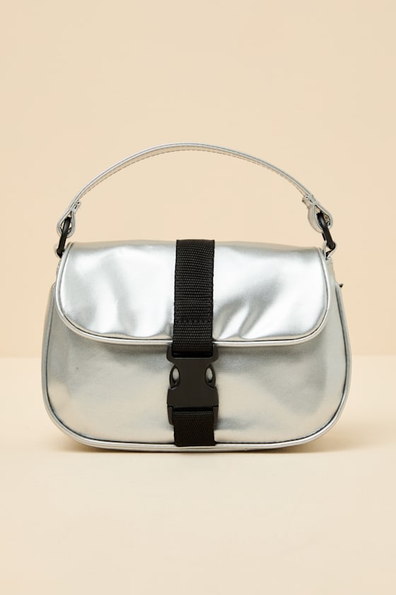 Hooked On Silver Metallic Mini Handbag 1