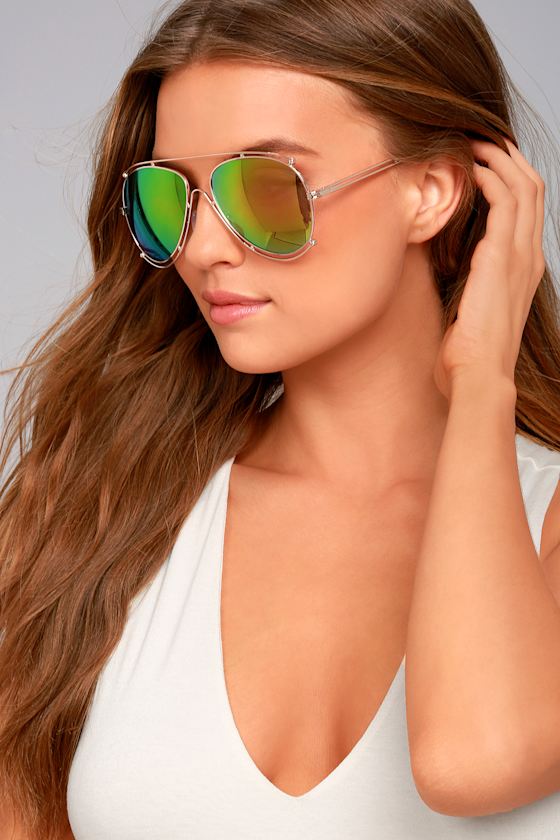 hot pink mirrored sunglasses