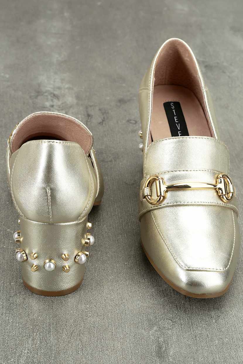 steve madden gold dress shoes Gold Sequin Mermaid Sleeveless Halter Sweep Train Prom Dresses, MP299 main image 1