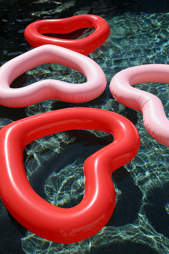 heart floatie pool