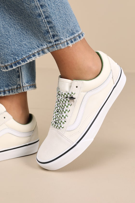 FU OLD SKOOL/VN000D6WBOM: MARSHMALLOW/GREEN 1