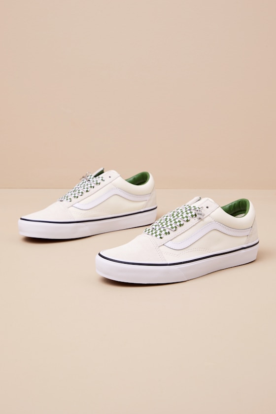 FU OLD SKOOL/VN000D6WBOM: MARSHMALLOW/GREEN 3