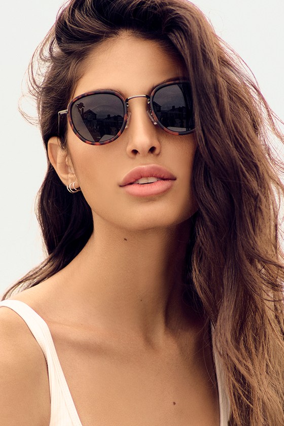 Stylish Tortoise Sunglasses - Matte Tortoise Sunnies - Round Sunglasses ...