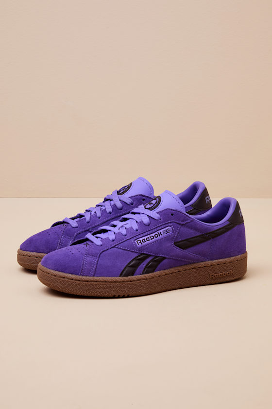 cc sneaker violet tweed purple suede