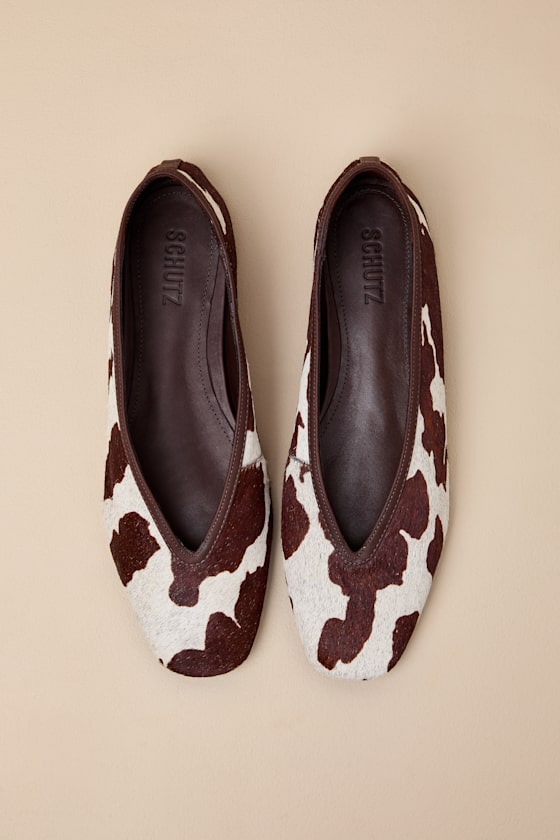 Courtney Animal Calf Hair Leather Flats 2