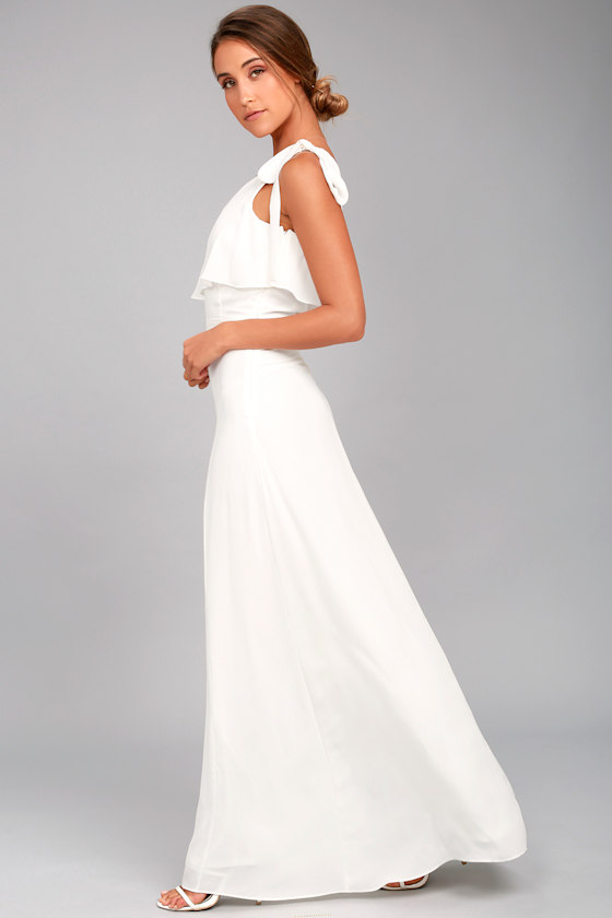 Purpose White One-Shoulder Maxi Dress 2