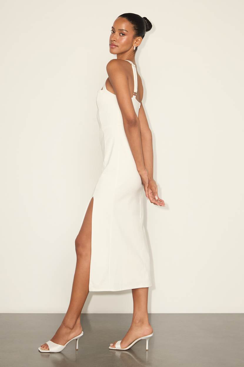 knee length dresses for ladies AFENDS Womens Rumi - Seersucker Midi Dress