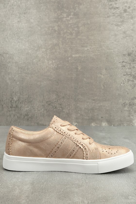 bebe rose gold sneakers
