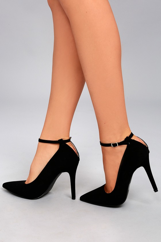 ankle strap pump heels