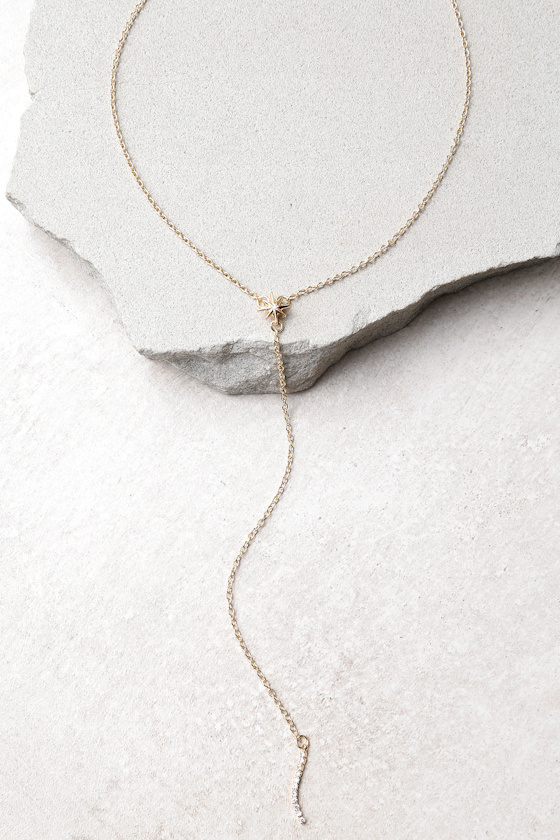 Watching for Comets Gold Drop Necklace 1