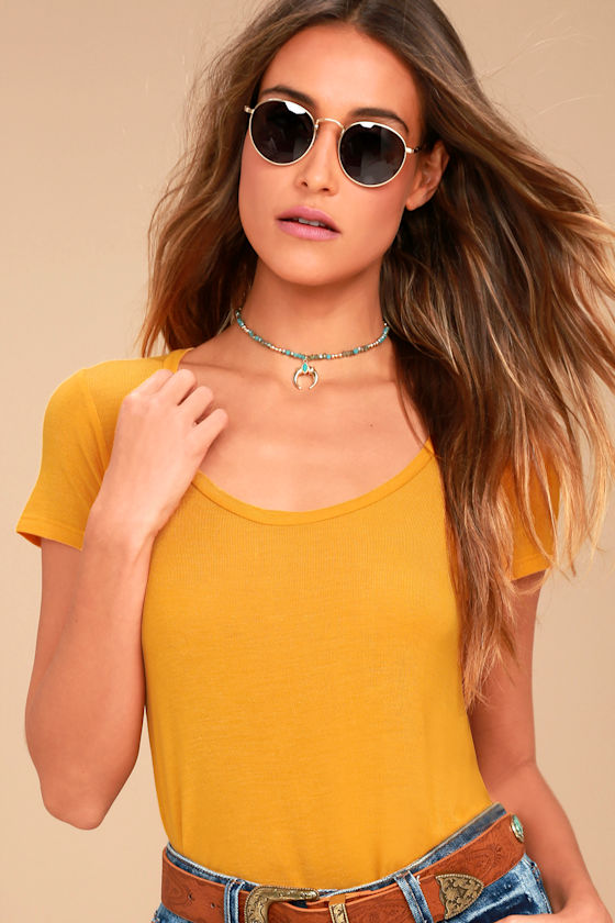 Project Social T Nikki Yellow Tee 2