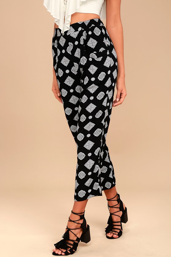 Amuse Society Berlin Black Print Pants 2