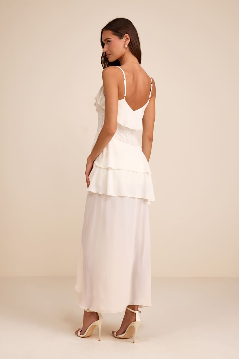 knee length tiered dress Borniu Women's Ruffle Chiffon – Sleeveless Knee-Length Cocktail Party Dress With Layered Ruffles Womens Ruffle Chiffon Tiered Dress Bridal - Spring 2027