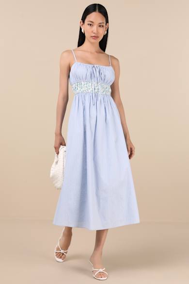 Blue Casual Dresses