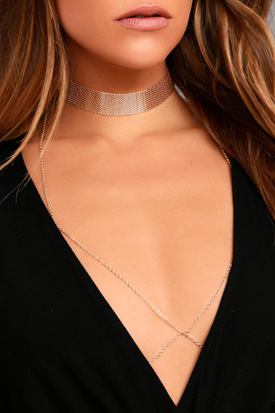 Hold Me Gold Layered Choker Necklace 5