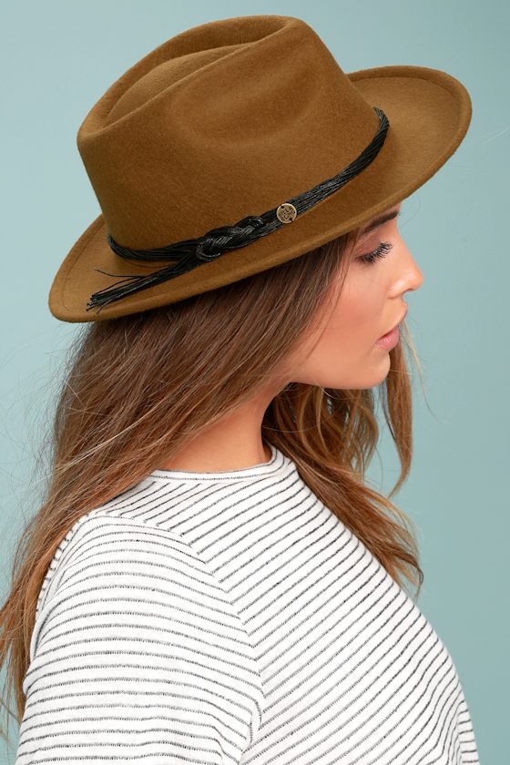 Billabong Eastwood Brown Wool Fedora Hat 2