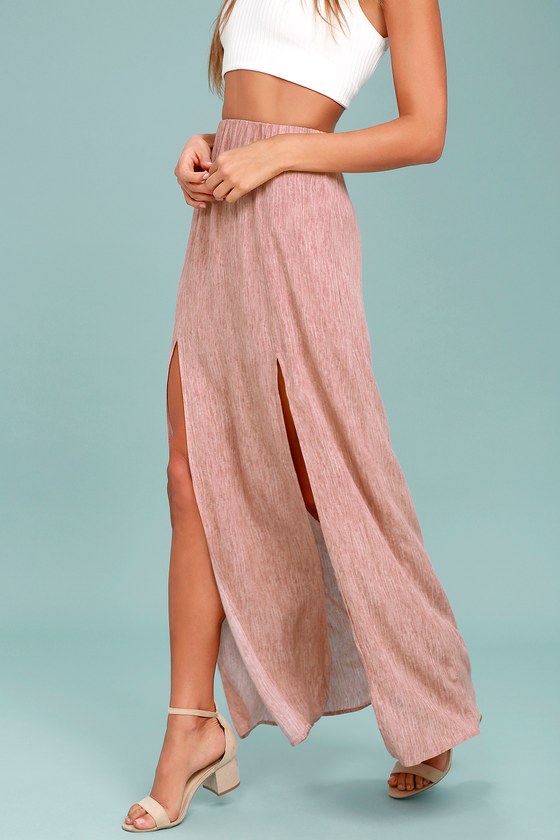 blush pink maxi