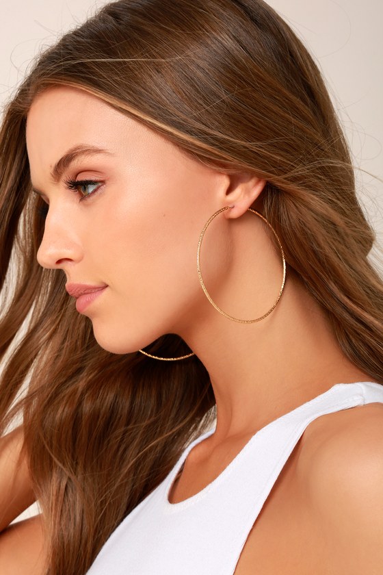 Trendy Gold Earrings Hoop Earrings Gold Hoops