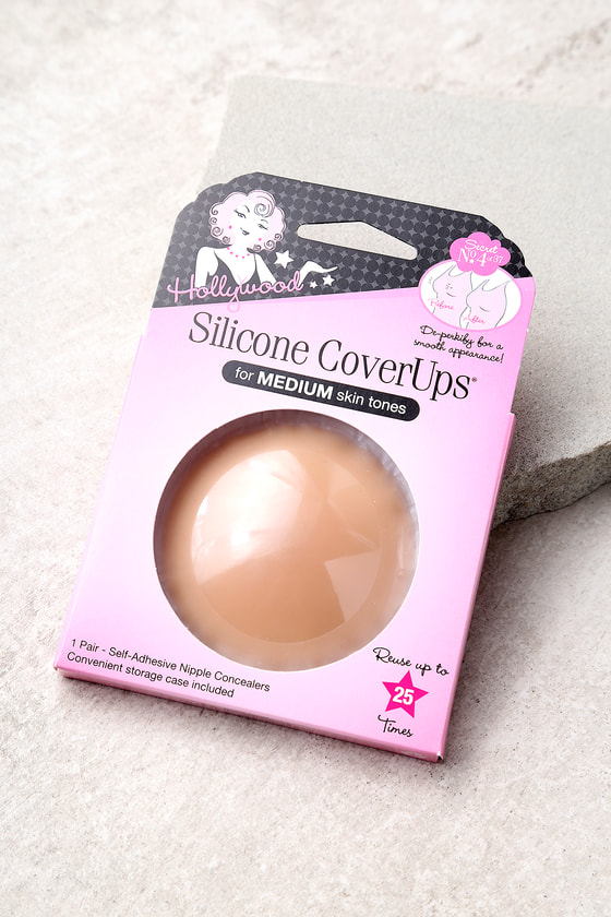 for Light Skin Tones 2 Pairs Hollywood Fashion Secrets Silicone CoverUps