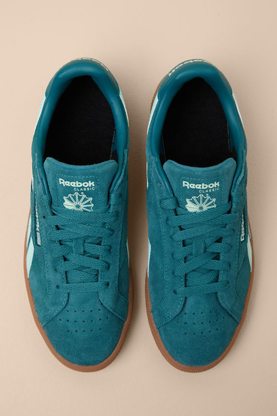 Reebok Club C Grounds UK Retro Teal - Sneakers - Suede Sneakers - Image 4