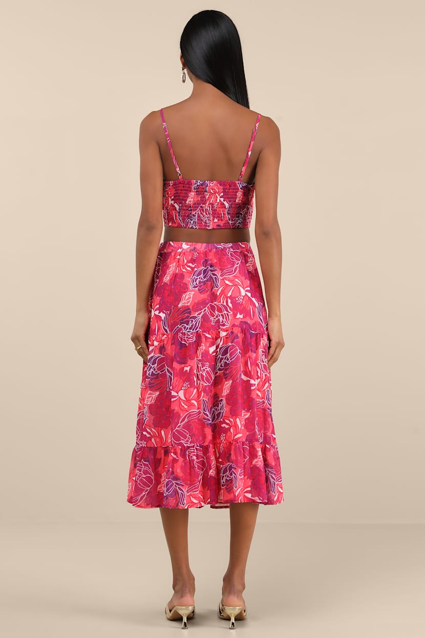 women's blue midi dress Orchid Waters Cotton Blue Floral Button Front Midi Dress