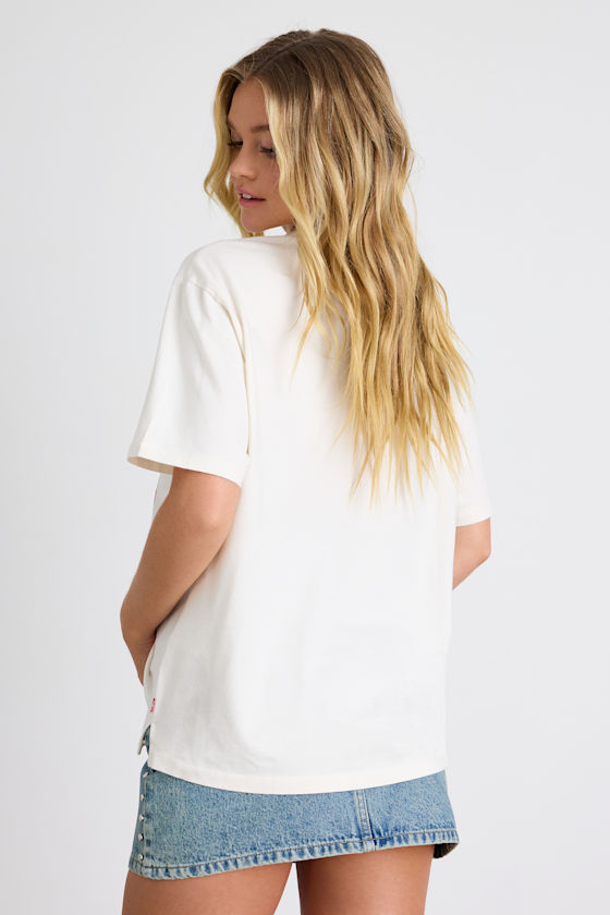 Women's Graphic Tabor Ivory T-Shirt 3