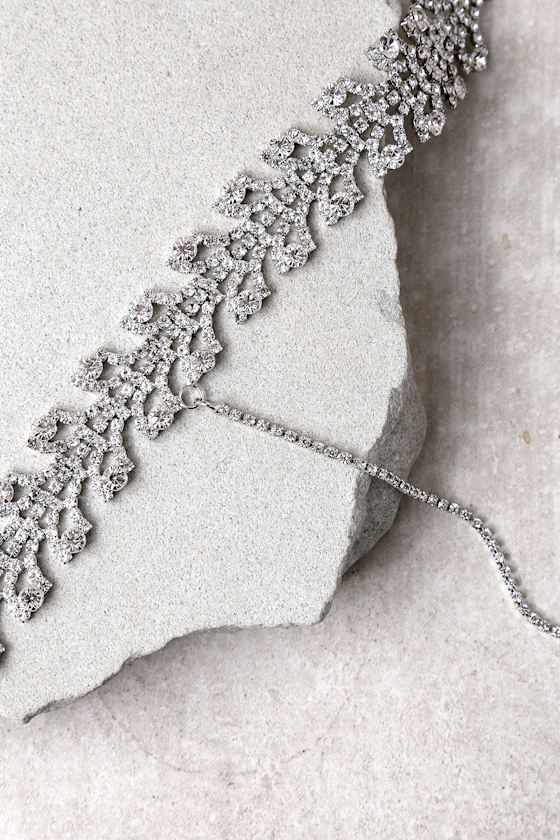 美品 rippmonster 正解のないsilver chain choker Silver-tone Rhinestone Star Choker Necklace | Claire's US
