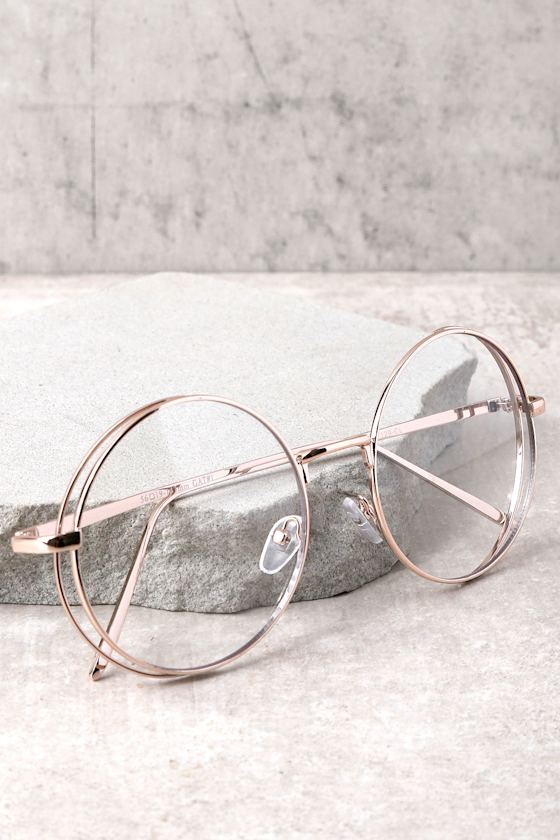 gold circle glasses
