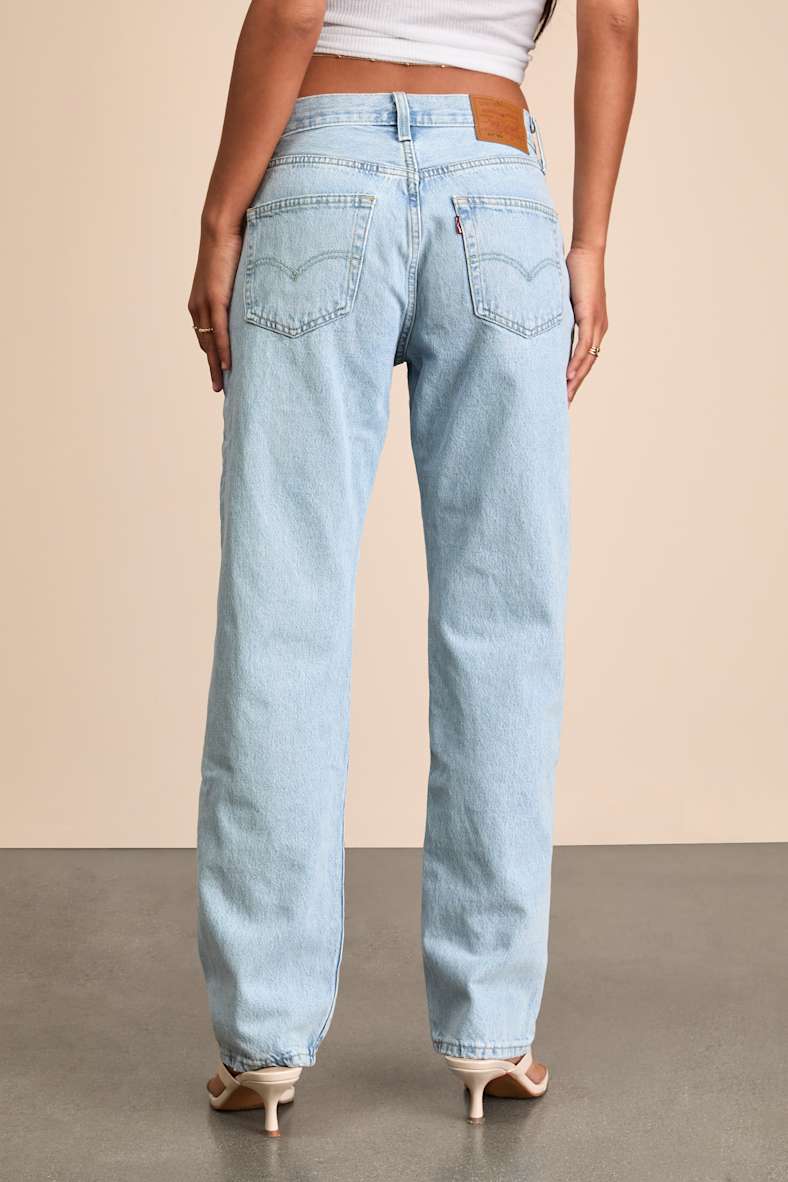 501 '90s Light Wash Mid-Rise Straight Leg Jeans
