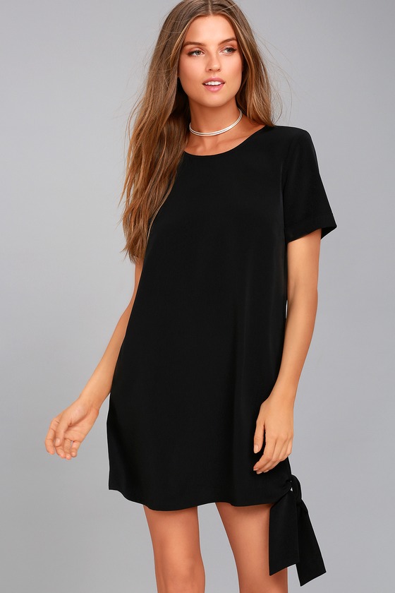 Cute Black Shift Dress - Causal Dress - Black Dress - Lulus