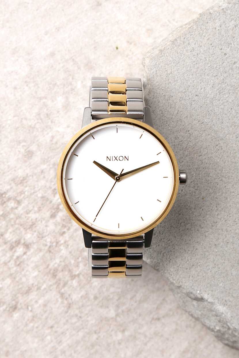 Nixon Kensington Watch - Silver Gold Watch - Women display picture 3