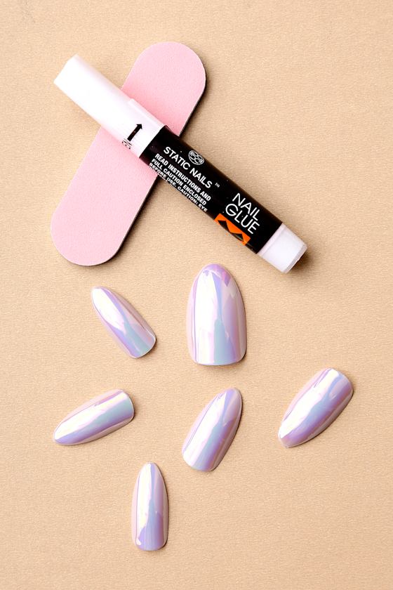 Static Nails Doe Lavender All In One Pop-On Manicure Kit 3