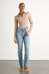 Smarty Pants Light Wash Denim High-Rise Jeans 1