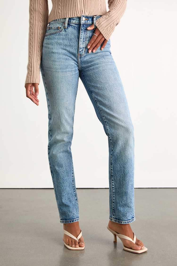 Smarty Pants Light Wash Denim High-Rise Jeans