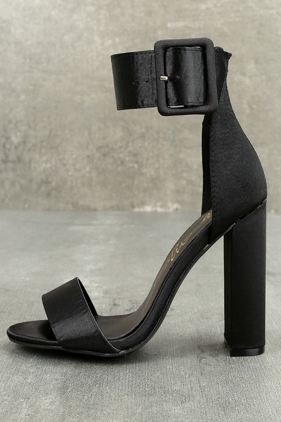 lulus black block heels