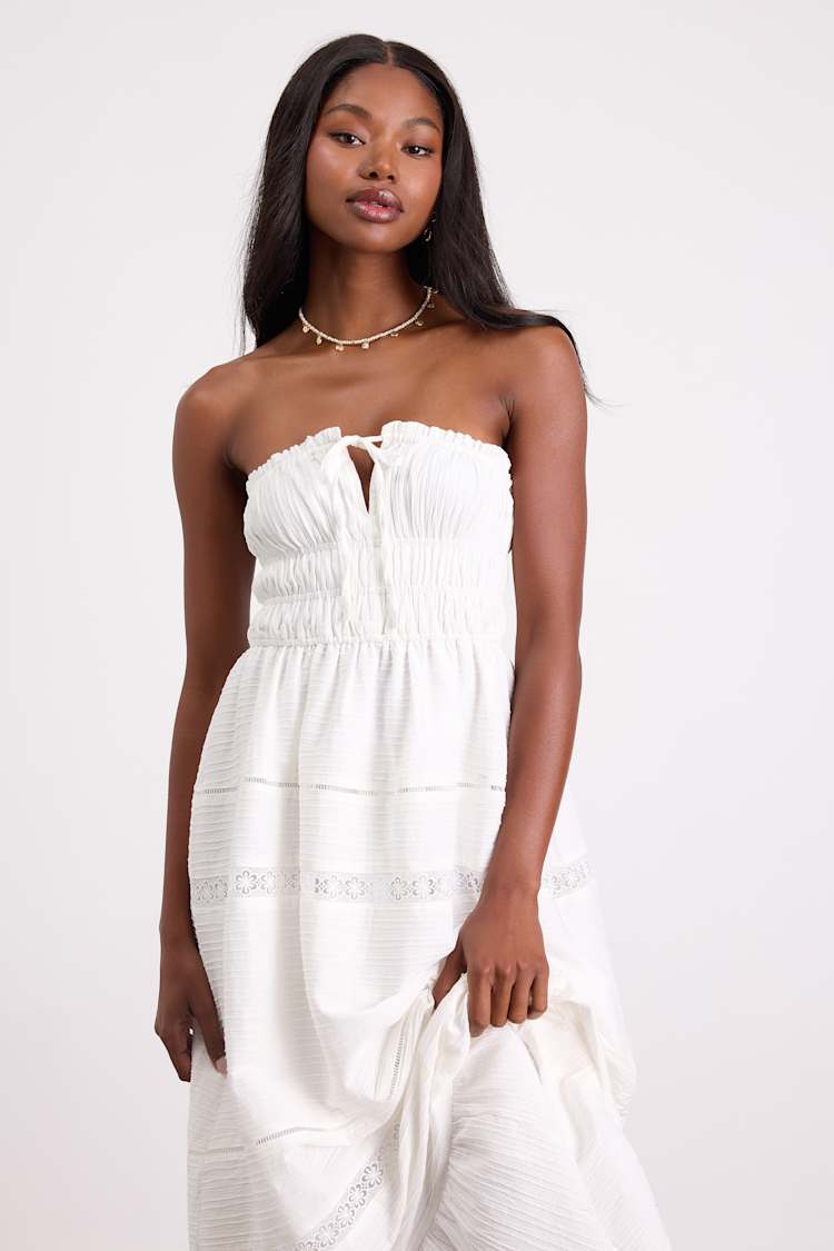 white flowy midi dress LUNA IN It perfect or a summer trip White Linen Midi Dress -