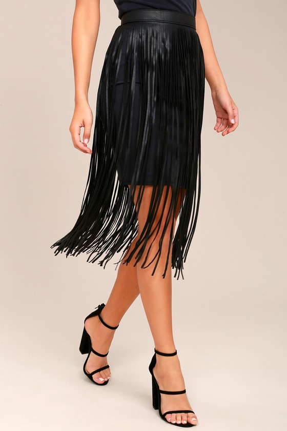 Chic Black Belt Vegan Leather Fringe 24 00 Wind And Where Black Fringe Belt