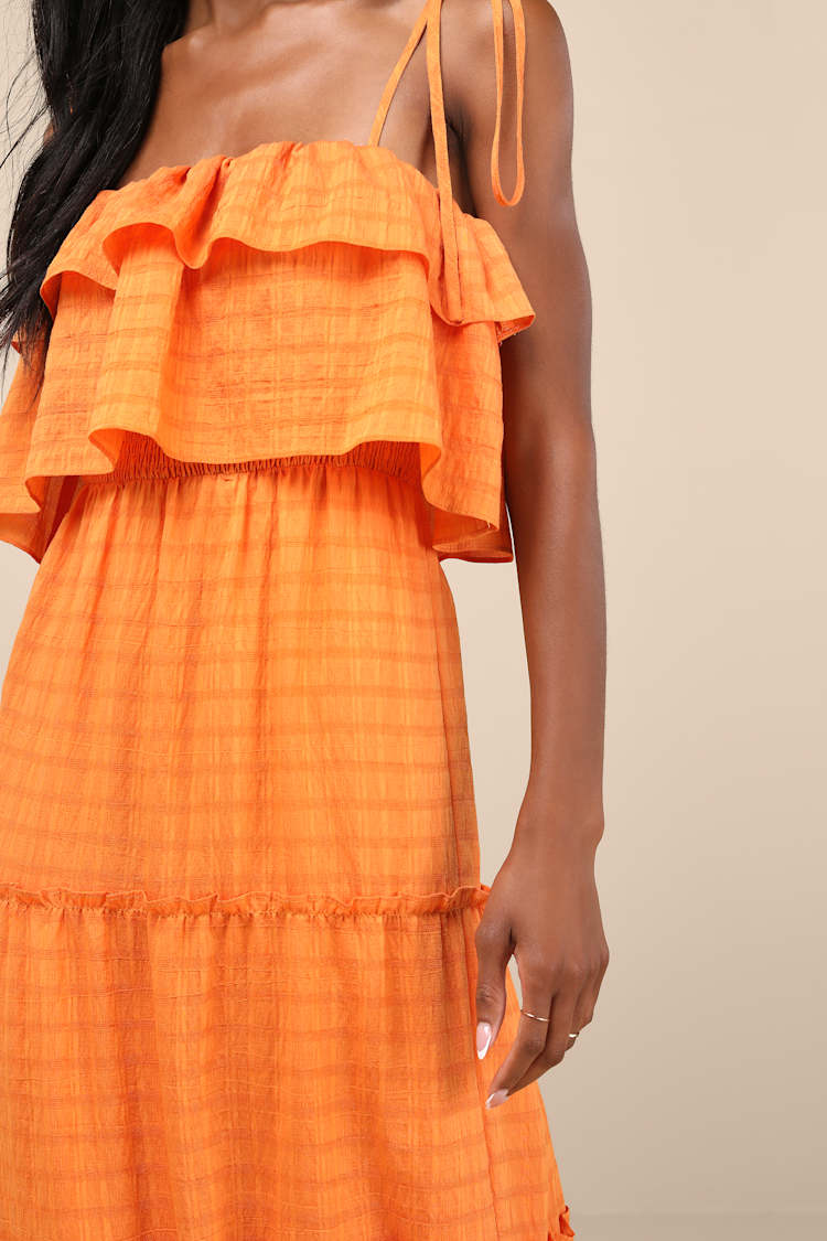 chinese dress ladies Lilah Maxi Dress Orange — Maxi Dresses