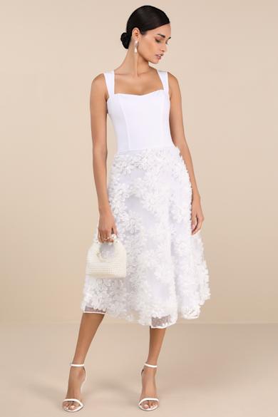 Shop White Bump Friendly Dresses for Women - Lulus