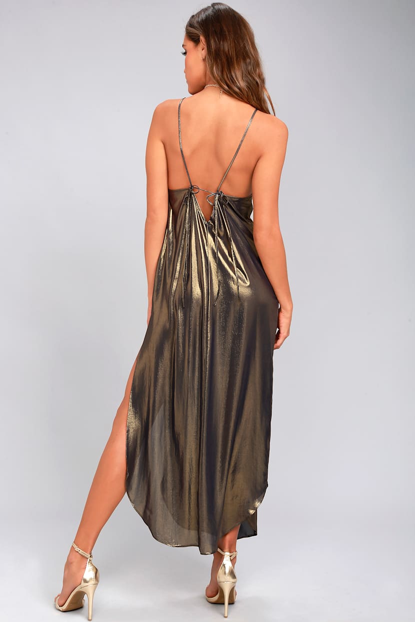 Free People Anytime Shine Slip - Gold Slip Dress - Maxi Slip - Lulus Free People Anytime Shine Slip - Gold Slip Dress - Maxi Slip - Lulus