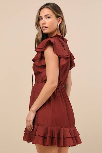 Short Brown Dresses - Brown Mini Dresses - Lulus