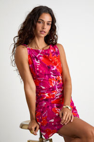 HTD502017: MAGENTA/ RED ORANGE/ IVORY 1