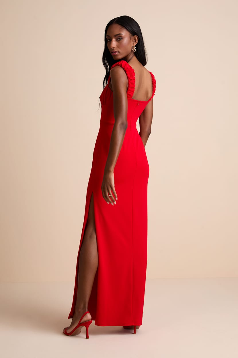 strapless open back dress Alberta Red Dress main image 0