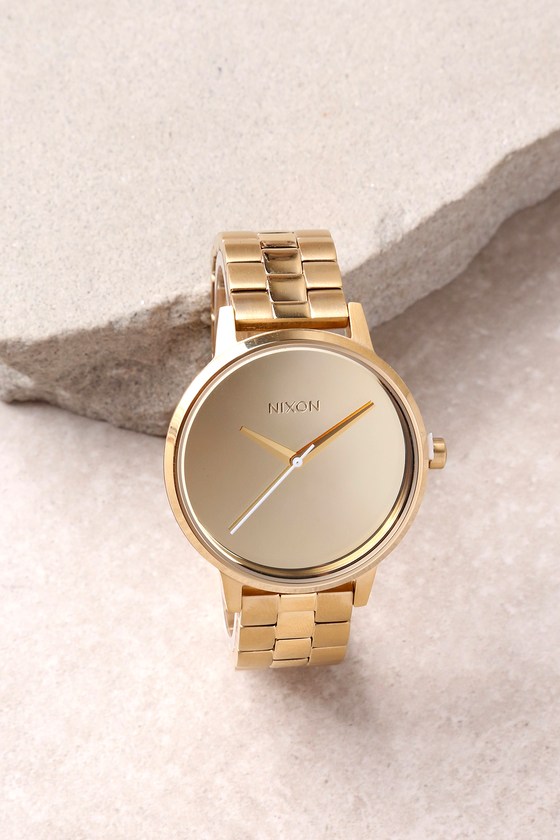 公式の店舗 Nixon Kensington Watch - Gold Mirrored Watch - Women's Watch 時計