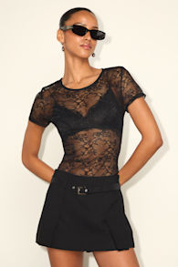 Jenny Black Belted Micro Skort 1