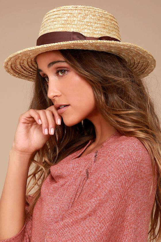 Rhythm Coast Brown and Beige Straw Hat 2