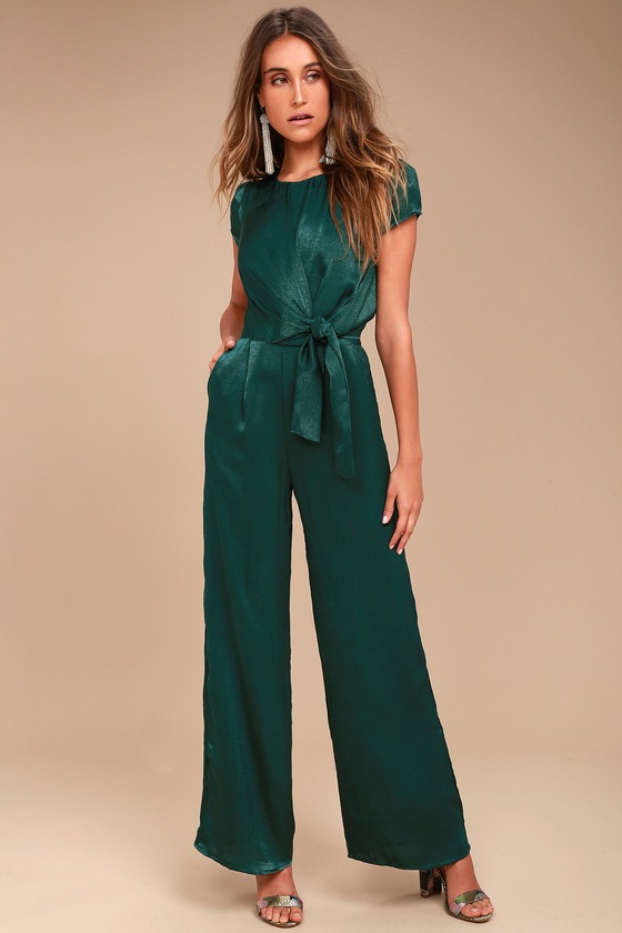 satin long sleeve button down jumpsuit – RK Collections Boutique