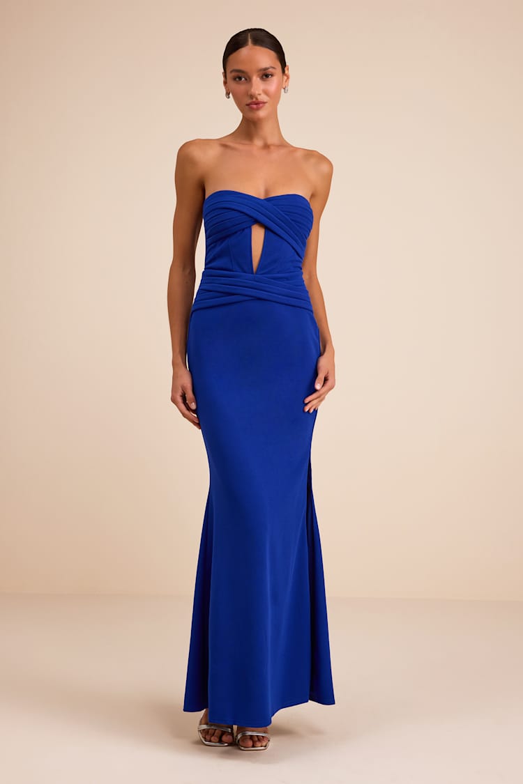 finesse blue dress Blue Lace Satin Mini Dress