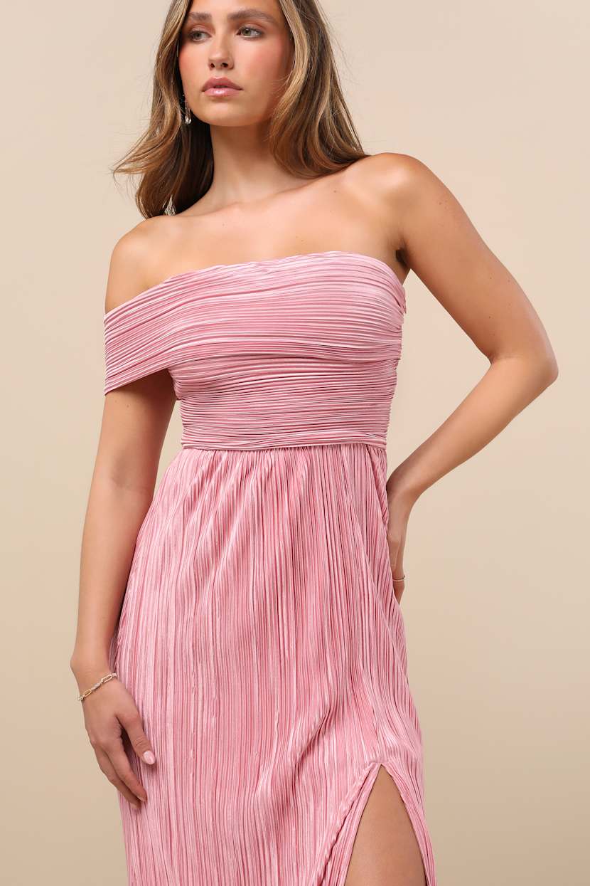 lulus pink one shoulder dress Blush Pink Dress - Satin Maxi Dress - One-Shoulder Maxi Dress
