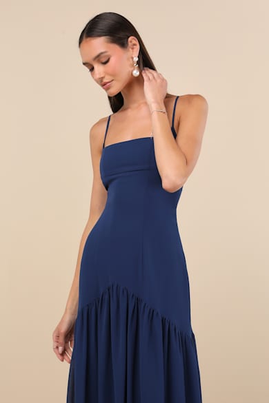 sachin and babi light blue dress Party UITENBV Women's Drop Waist Strapless